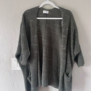 Women's Olive Green Sweater Cardigan